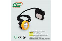 China High Brightness 15000 Lux Kl5lm Mining Cap Lamps Under Ground With Cable supplier