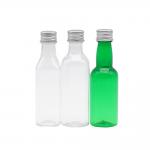 Transparent Green Plastic Long Neck Cosmetic Spray Bottle With Screw Caps 100ml for sale