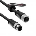 Alvin's M12 A Code 17 Pin M F Cable 10m for Cognex HikRobot PROFINET for sale