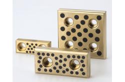 China Self Lubricated Graphite Brass Wear Plate Oillness Alloys Sliding Plate Bearings supplier