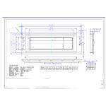 240*64 graphic STN blue negative transmissive LCD Module for sale