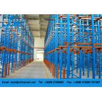 Drive In Selective Pallet Racking System , Warehouse Drive In Racking For Sale