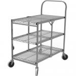 Collapsible Wire Rolling Cart For Kichen 290lbs Max Load Weight for sale