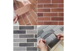 China 3.0mm Soft Flexible MCM Brick Cladding Panels Light Facing Brick Wear Resistance supplier