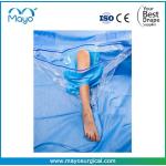 Customized Nonwoven Sterile Surgical Knee Arthroscopy Drape For Leg / Knee Procedures for sale