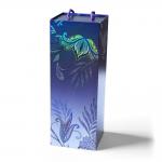 Creative One Piece Foldable Single Bottle Red Wine Gift Box Empty Box Hand Held Foldable Packaging for sale