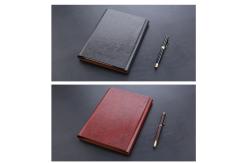 China Magnetic Metal Flap A5 Ring Binder Journal , Weekly Monthly Leather Business Binder supplier