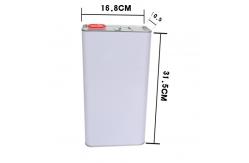 China 22L Large Square Tin Can CMYK Chemical Oil Pail Bucket supplier