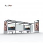 250W Solar Powered Smart Bus Shelter With City Light Board for sale