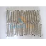 50mm Length Transparent Clear Steel Wire Spring Tool Tether w/2pcs Eyelets 3.2mm Dia for sale