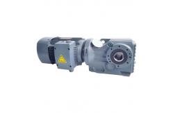China Inline Motor Helical Bevel Gear Reducer K Series Gearmotor With Flange supplier