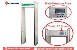 China Small LCD Display Door Frame Metal Detector 0-255 Sensitivity Adjustable supplier