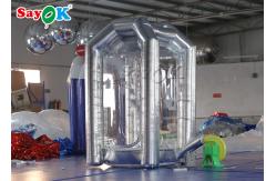 China Gray Cube Inflatable Grab Money Machine With Air Blower For Commercial supplier