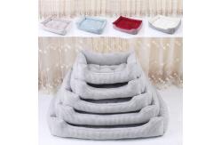 China Rectangle Polyester Removable XL Dog Bed Plush Pet Beds supplier