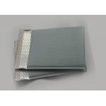 Gray Matte Metallic Bubble Mailers , Flat Custom Printed Padded Envelopes