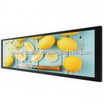 Commercial Ultra Stretched Bar LCD Display 36.6'' Tempered Glass Material for sale
