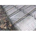 PVC Coated Weave Iron Galvanised Stone Filled Gabions For Bridge Protection for sale