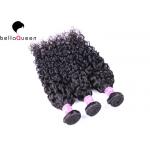 Smooth Water Wave Grade 7A Virgin Hair , Natural Black Human Hair Wefts for sale