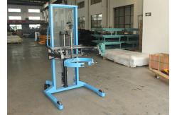 China Mobile Manual Hydraulic Drum Stacker Lift 450kg Oil Drum supplier