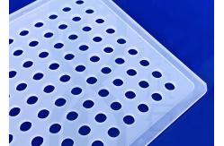 China Customized Transparent Laser Boring Quartz Glass Plate Acid Resistance supplier