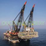 Large Tonnage 60t Oil Platform Offshore Pedestal Crane for sale