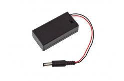 China 5.5MM Male Plug Battery Connector Case 9V With ON OFF Switch supplier