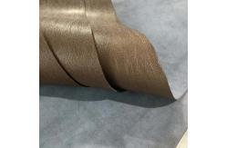 China Width 1.43M Artificial Leather Fabric , Woven Plain Colour Change Leather supplier