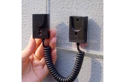 China Anti Theft Coiled Cable Leash Tether with Magnets and Double-Sided Tape supplier