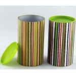 Plastic Lid Paper Composite cookies Cans For Mailing , Gift packaging for sale