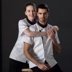 Summer Short Sleeve Modern Waiter Uniform For Coffee Shop , Western Restaurant for sale