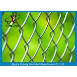 Dark Green Chain Link Fence Anti-Ultraviolet Radiation For Football Ground for sale