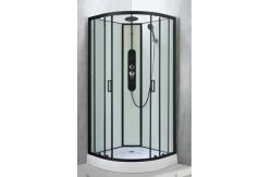 China Stylish Shower Room And Black Frame With Tray And Roof For Modern supplier