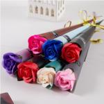Single Soap Rose Flower Simulation Soap Flower Bouquet Mother's Day Gift Valentine's Day Event Small Gift Wholesale for sale