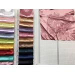 150cm Width 180gsm Polyester Jacquard Satin Fabric Textured Floral Printed