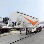 CIMC 3 Axles 30 Ton Stainless Steel Transport Wheat Flour Carbon Powder Materials Truck Triler for sale