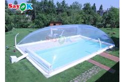 China Custom Swimming Pool Cover Transparent Inflatable Pool Tent Winter Swimming Pool Bubble Tent supplier