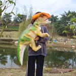 Realistic Baby Dinosaur Hand Puppet for Perfomance, Dragon Hand Puppet for Dino Park for sale