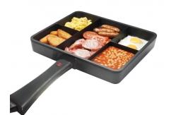 China 6 In 1 Multi Section Frying Pan 38x32cm Plate Size supplier