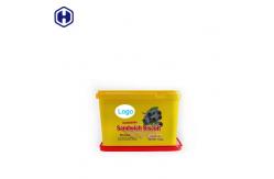 China Square Lid IML Tubs Custom Empty Plastic Packaging Dry Fruit Container supplier