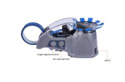 China ABS Electric Turntable Tape Dispenser Zcut 10 with Flexible Removable Roller supplier