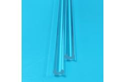China Semi Circular Groove Fused Quartz Substrate 4×3.6×185mm Precision Machined supplier