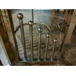 Electrostatic Paint Surface 75cm Wrought Iron Marble Table