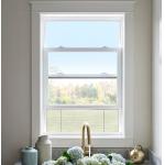 Customized UPVC Single Hung Double Hung Windows With Double Tempered Glass