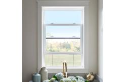 China Customized UPVC Single Hung Double Hung Windows With Double Tempered Glass supplier