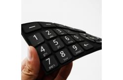 China Flexible Flame Retardant Rubber Keypad Membrane Switch Ozone Resistant supplier