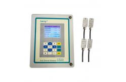 China 0.5% accuracy dual channel clamp on ultrasonic flowmeter for chilled water supplier