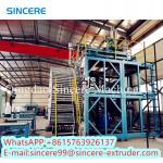 PE / HDPE / PP Double Hollow Wall Spiral Wound Pipe Machine Line