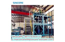 China PE / HDPE / PP Double Hollow Wall Spiral Wound Pipe Machine Line supplier