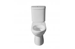 China White Washdown Close Coupled Two Piece Toilets WC S Trap Dual Flush supplier