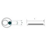 60mm Fiber Optic Fusion Splice Protection Sleeves with 120C Shrinking Temperature Range